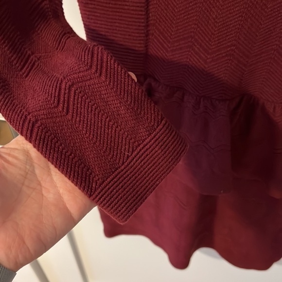 Sandra Burgundy Dress 2 US8 - Picture 5 of 6